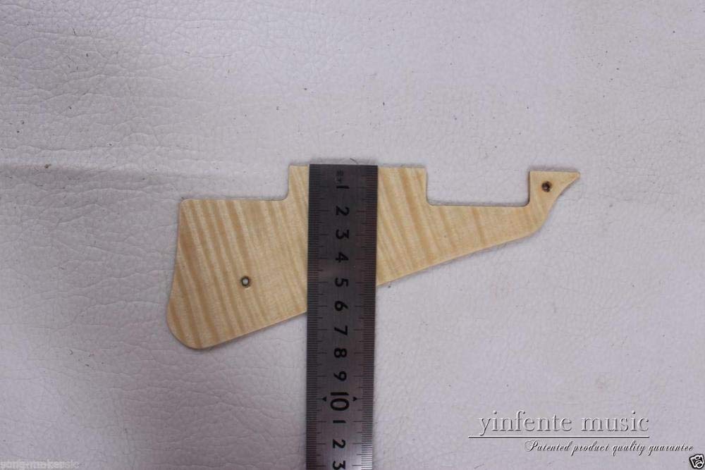 Premium Gibson Les Paul Flame Maple Wood Electric Guitar Pickguard - Handmade Replacement Part for Enhanced Tone & Style | Perfect for Upgrades, Repairs & Custom Builds