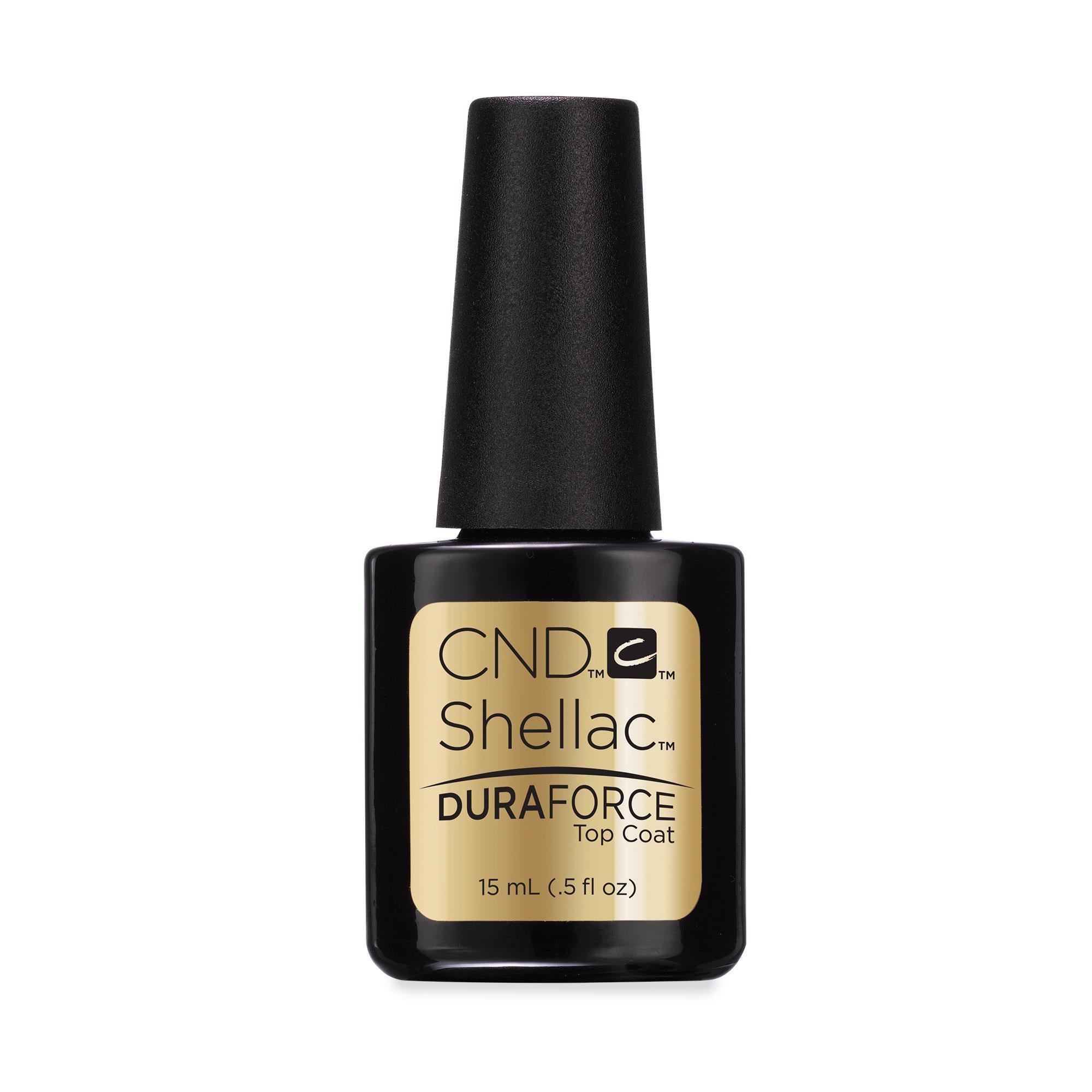CND Shellac Nail Polish - Long-Lasting Duraforce Top Coat for Gel Manicures - Perfect for Salon & Home Nail Care