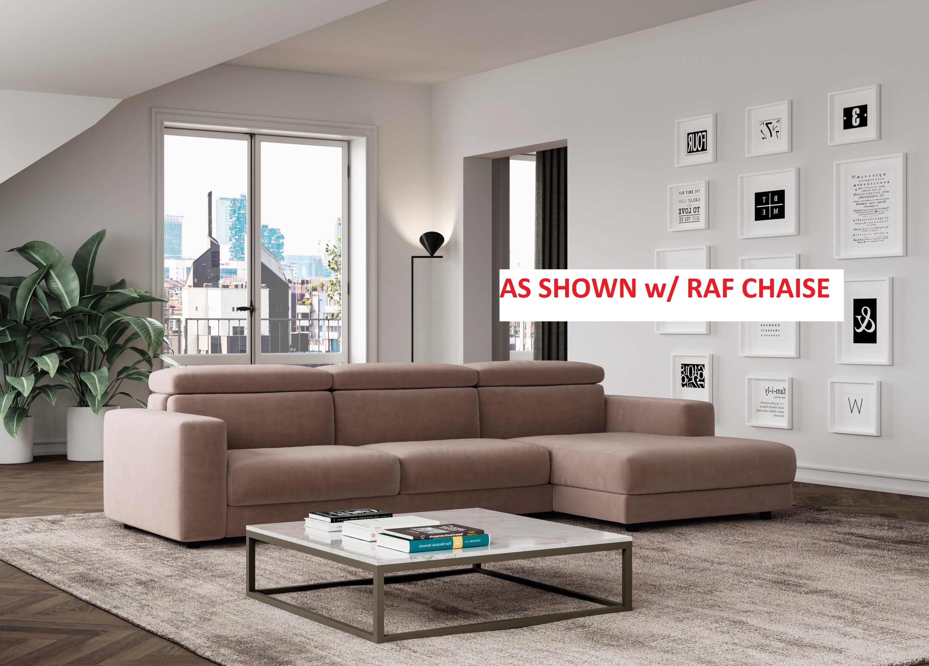 Innova Italia Empire Leather Sofa Bed with Chaise Lounge - Convertible Sleeper Sofa for Small Spaces, Living Room & Guest Room Furniture