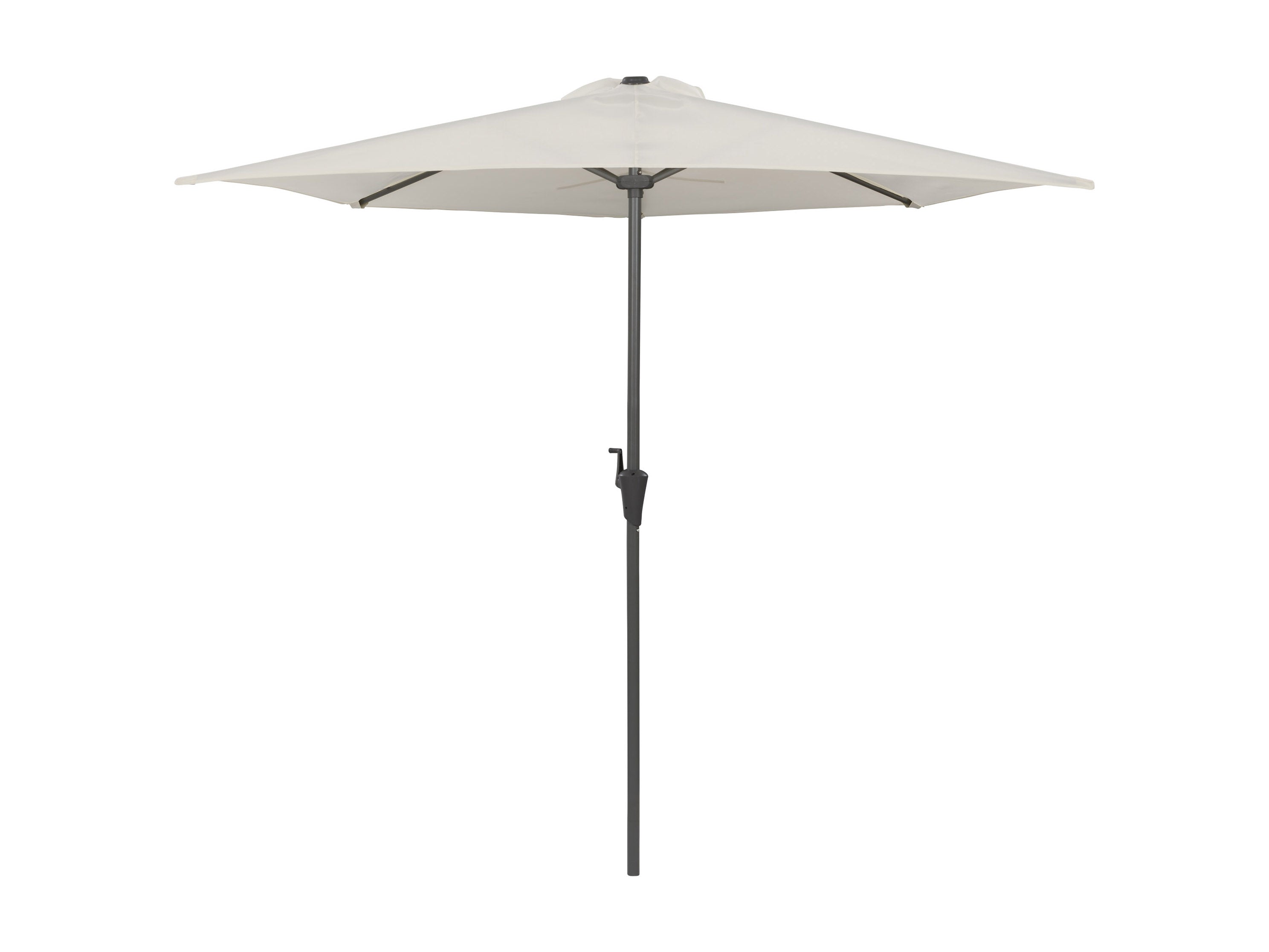 8.5ft Off White Half Umbrella - Large Patio Sun Shade for Outdoor Dining, Poolside Lounging & Garden Relaxation
