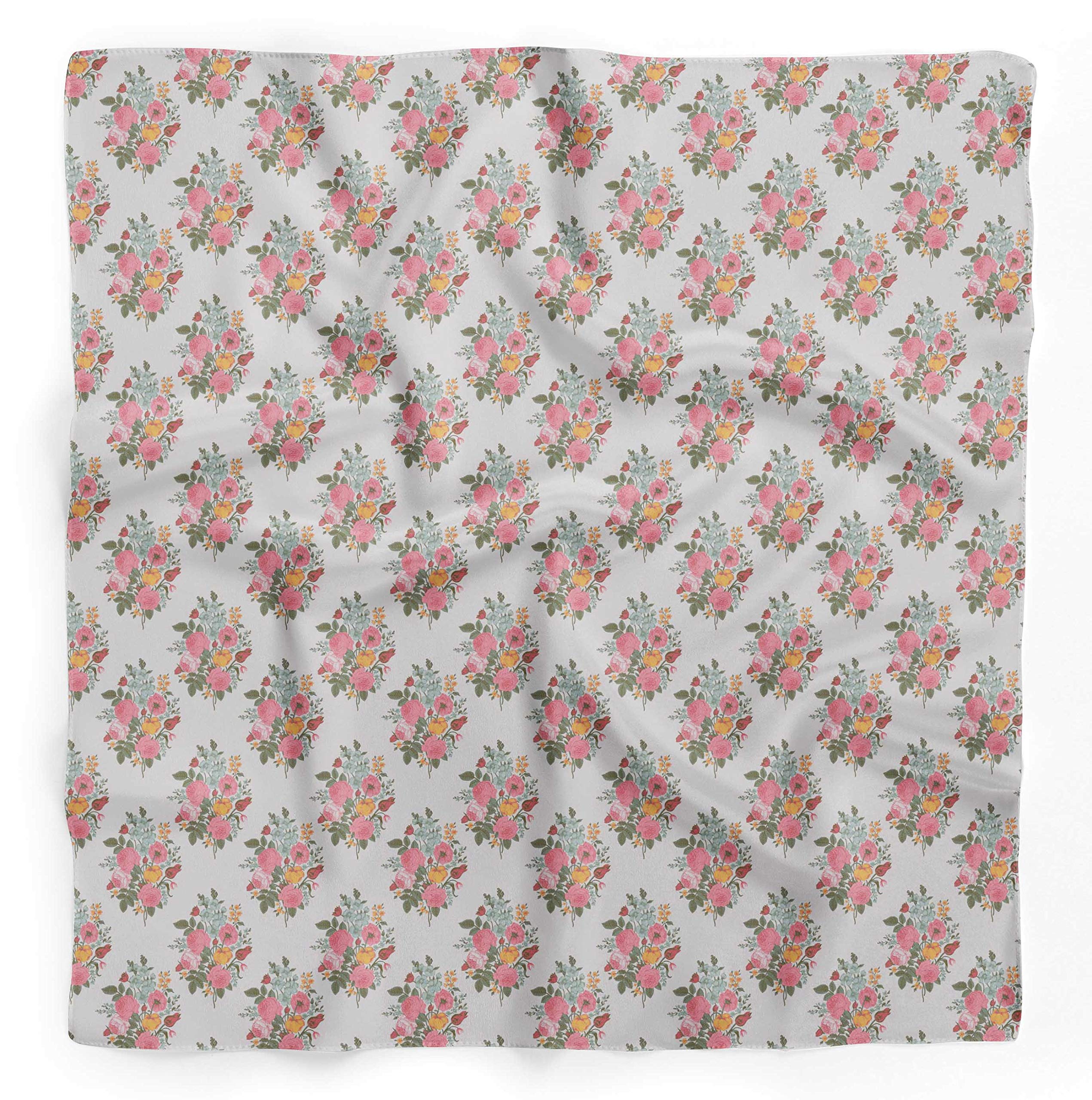 Bimba Pure Silk Printed Head Bandanas & Summer Neck Scarves - Stylish Hair Accessories & Fashionable Wrap for Women - Perfect for Outdoor Activities, Travel, and Beach Days