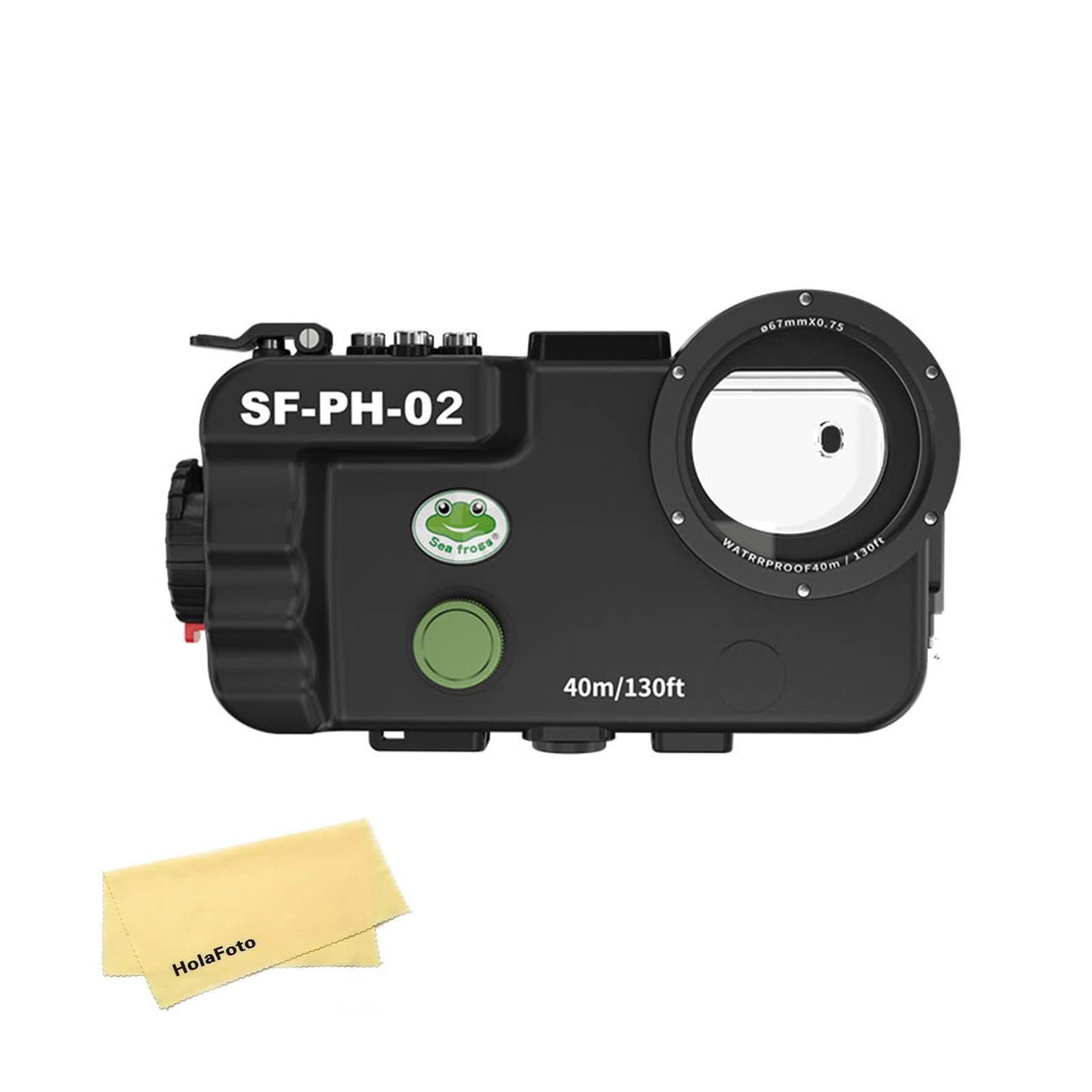Seafrogs SF-PH-02 40m/130ft Waterproof iPhone 12/13 Series Underwater Housing Case - Compatible with iPhone 12/13/Pro/Mini/Pro Max - Perfect for Snorkeling, Scuba Diving & Underwater Photography