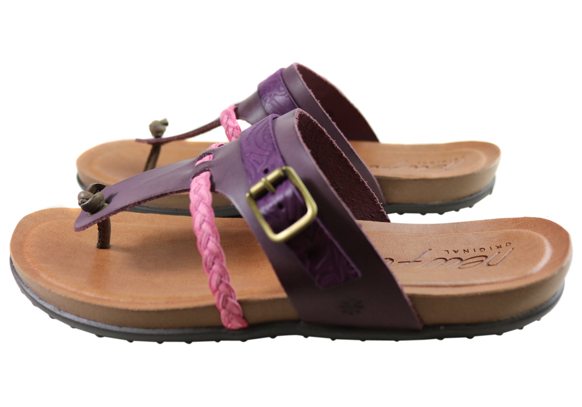 Women's Comfortable Leather Sandals - Handmade in Brazil - Casual Summer Flip Flops for Beach, Travel & Everyday Wear
