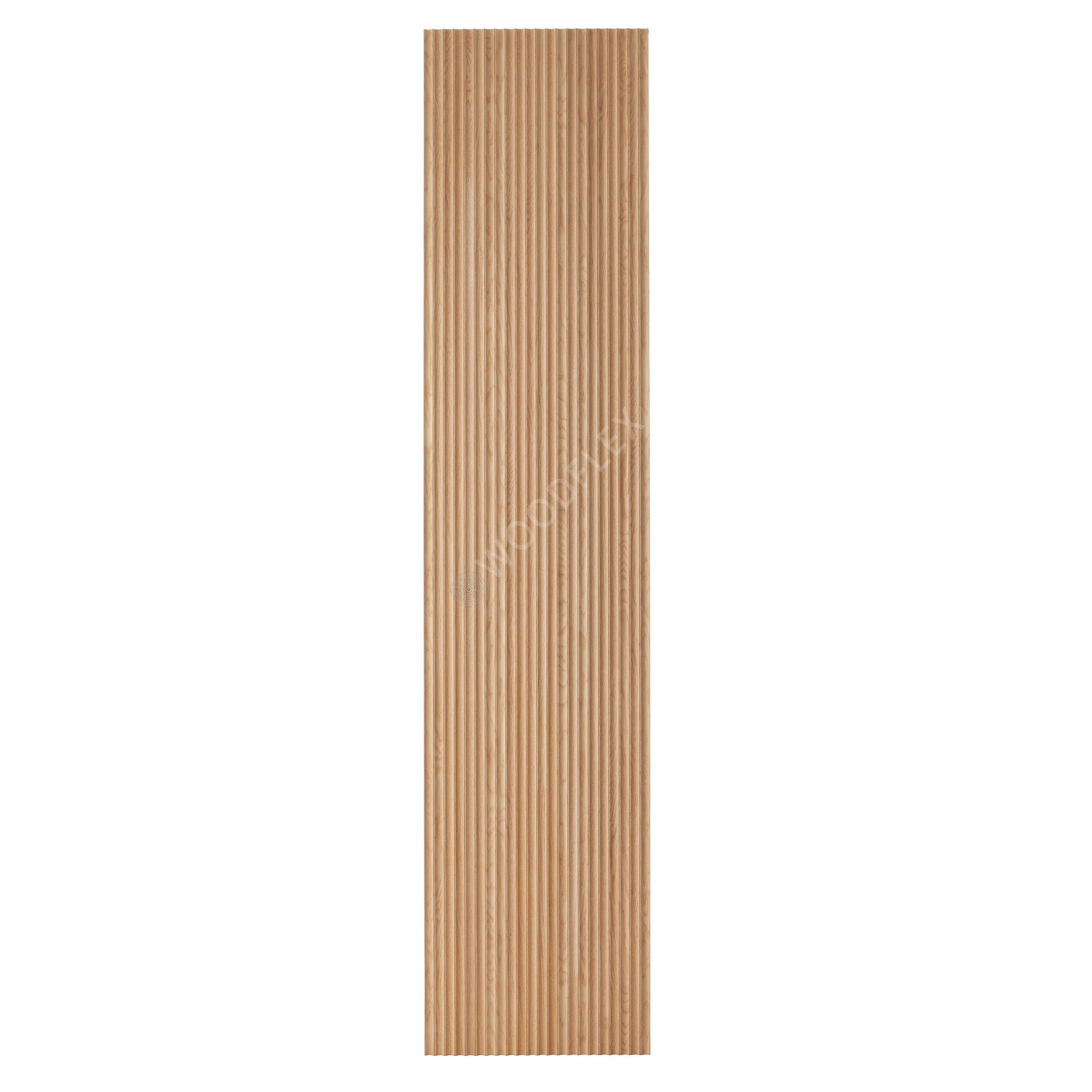 Flexible Wooden Slat Wall Panel - Natural Oak Veneer - 2700mm x 600mm Wave Design - Modern Acoustic Room Divider for Home & Office Decor