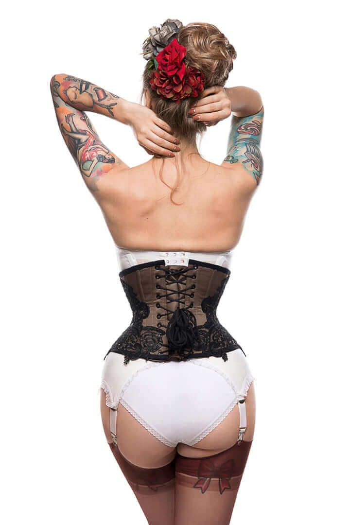 Premium Steel Boned Waist Cincher Corset for Women - Slimming Body Shaper for Hourglass Figure | Perfect for Cosplay, Burlesque & Everyday Waist Training