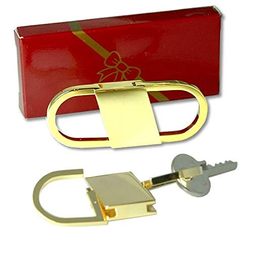 KGTWIST Gold Plated Key Ring with Center Push Design - Premium Keychain for Home, Office, Car Keys & Gift Giving