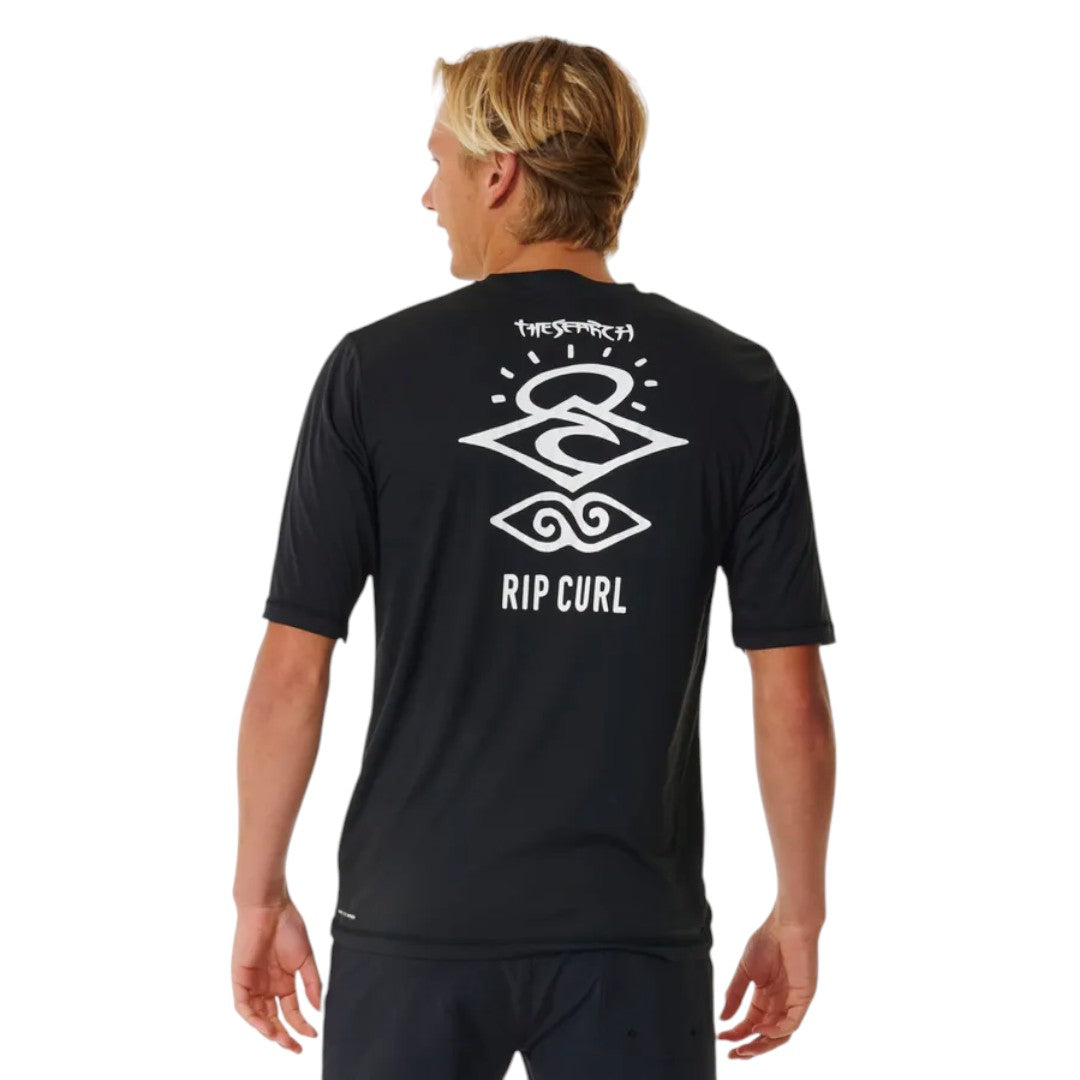 Rip Curl Icons Surflite UPF 50+ Short Sleeve Rash Guard for Men & Women - Sun Protection for Surfing, Swimming & Outdoor Activities