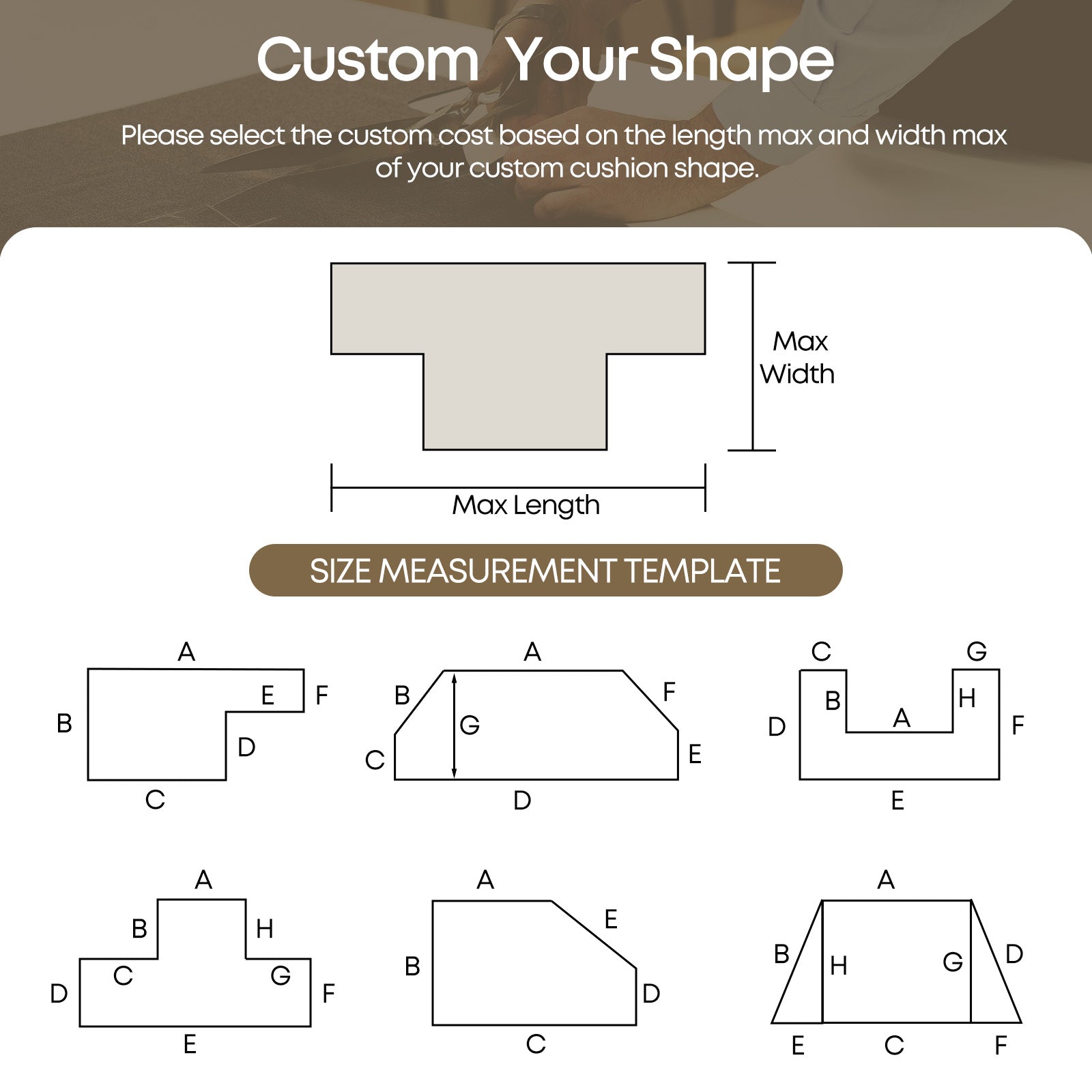 Linara Custom Bench Cushion - Chocolate Brown Sofa Seat Pad for Indoor & Outdoor Use - Waterproof Patio Furniture Cushion for Garden, Deck, and Poolside Comfort