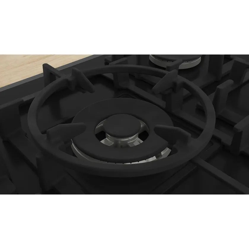 Bosch Series 6 90cm Gas Cooktop - Tempered Glass Black (PPS9A6B91A) | Professional Gas Stove for Modern Kitchen Cooking, Grilling & Entertaining