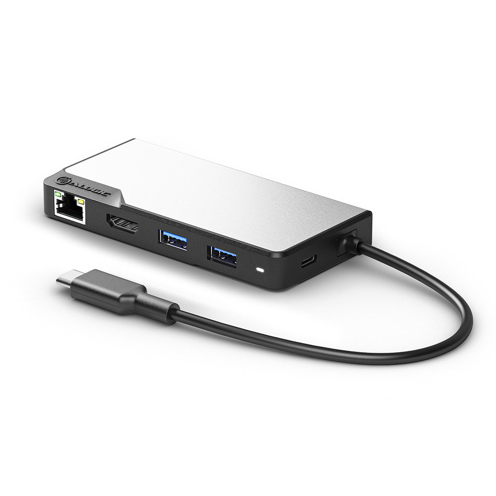 USB C Fusion ALPHA 5-in-1 Hub with HDMI, USB Ports & SD Card Reader - Space Gray | Perfect for MacBook, iPad & Windows Laptops