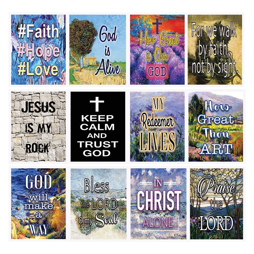 Christian Bible Verse Stickers (10 Sheets) - for Journals, Planners & Gifts