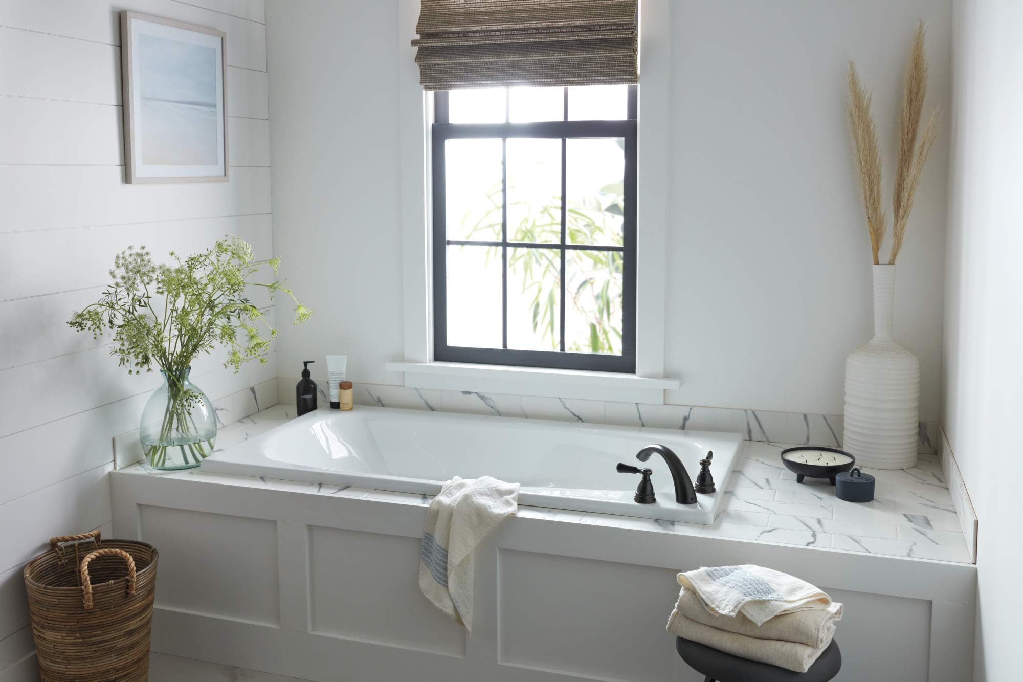 Peerless PTT4365-OB Elmhurst Roman Tub Trim Kit in Oil Rubbed Bronze - Perfect for Bathroom Faucet Replacement and Luxury Bathtub Renovation
