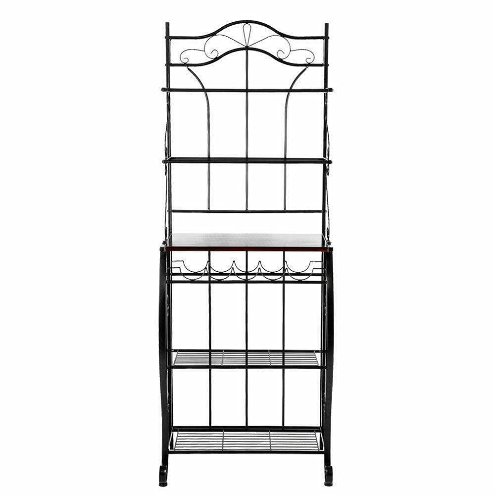 SverdloFG 5-Tier Metal Kitchen Storage Shelves Stand - Bakers Rack, Pantry Organizer, Dish Rack & Cabinet Storage Solution for Efficient Kitchen Organization