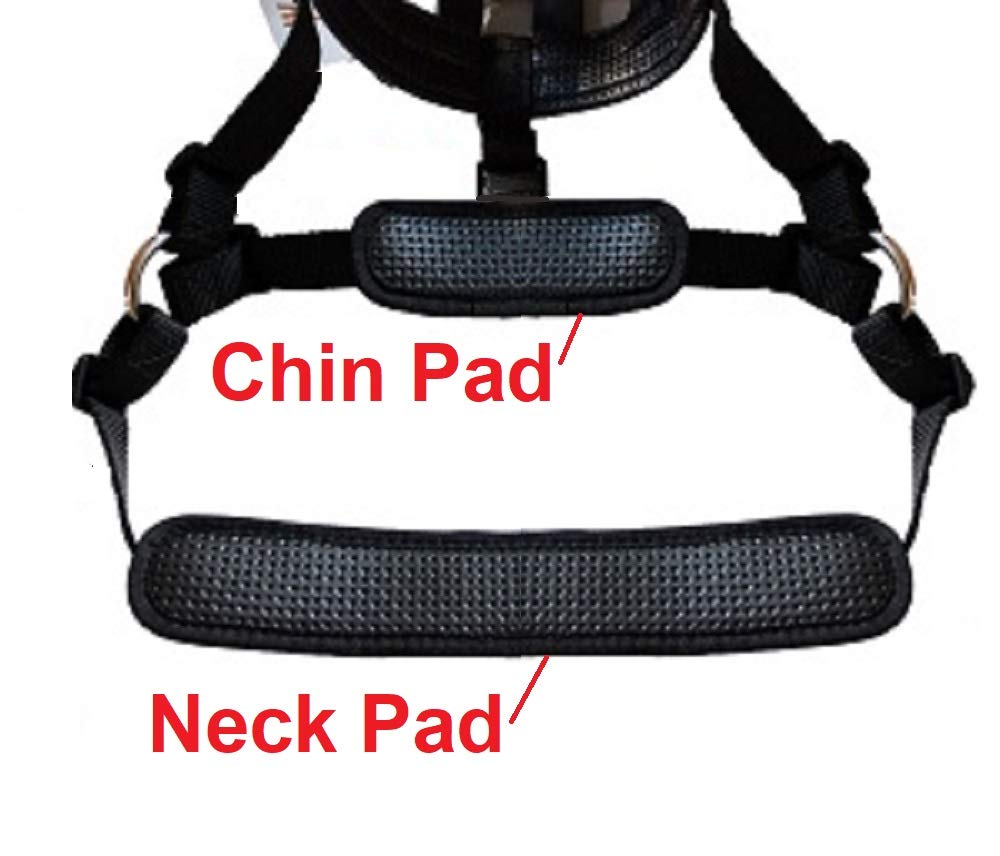 Premium Comfort Lined Grazing Muzzle for Horses & Ponies – Heavy Duty Waffle Neoprene with Soft Chin & Neck Pads – Size: Pony – Ideal for Pasture, Training & Weight Management