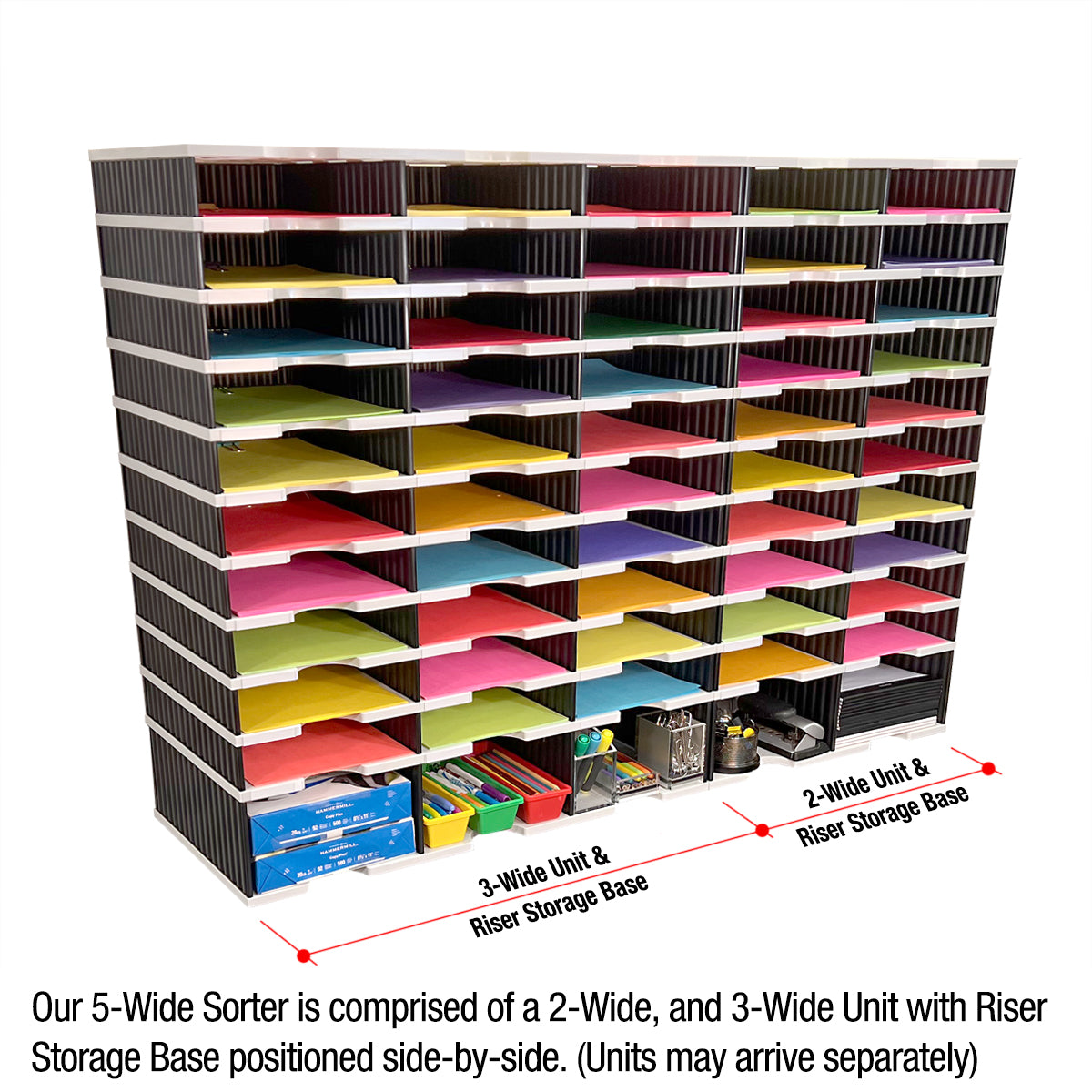 Ultimate Office TierDrop™ PLUS 50 Slot with Riser Storage Base - 47.5