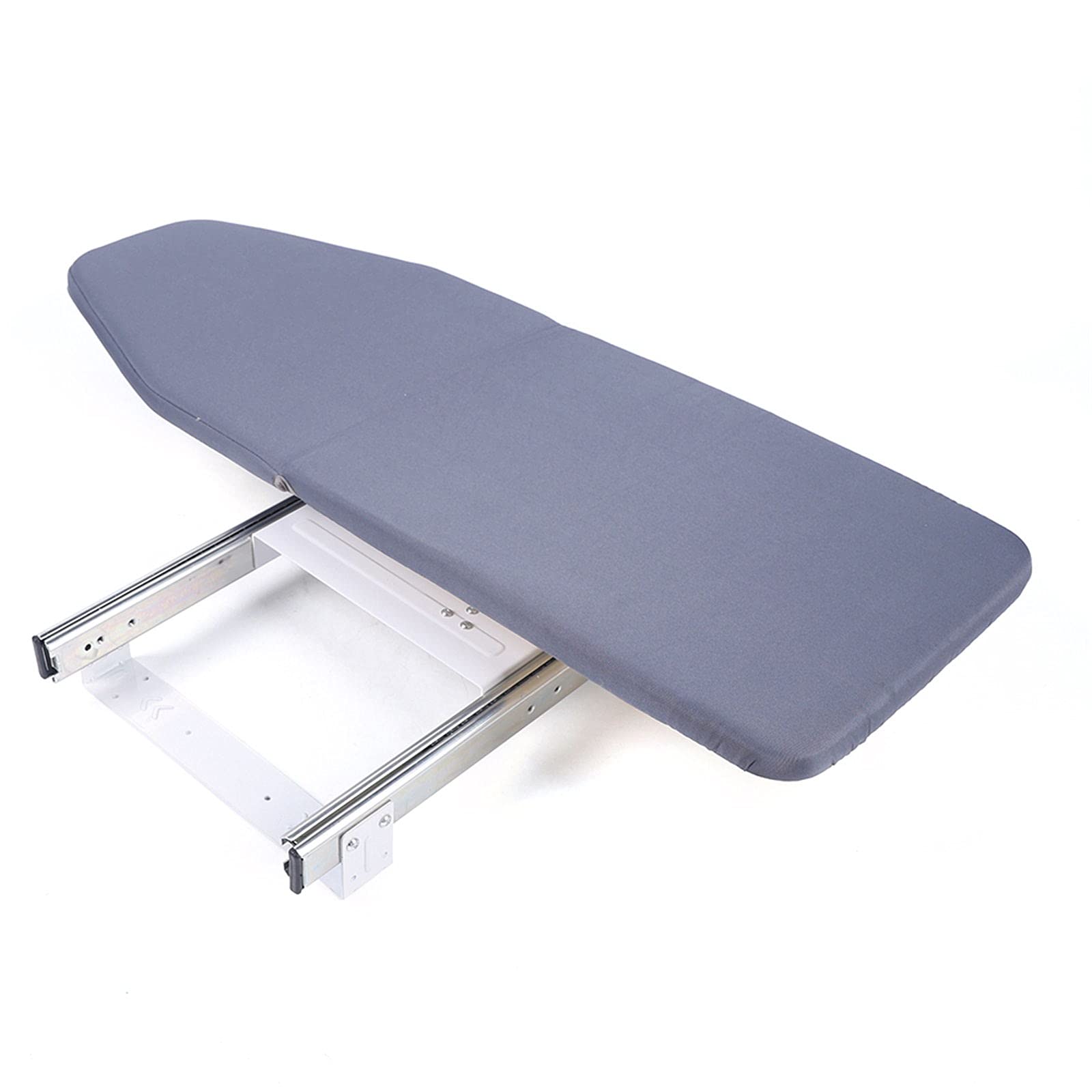 Wall Mounted Retractable Ironing Board - Space Saving Foldable Pull-Out Design, Gray Cabinet Ironing Board for Wardrobe & Laundry Room - Perfect for Small Apartments & Closet Organization