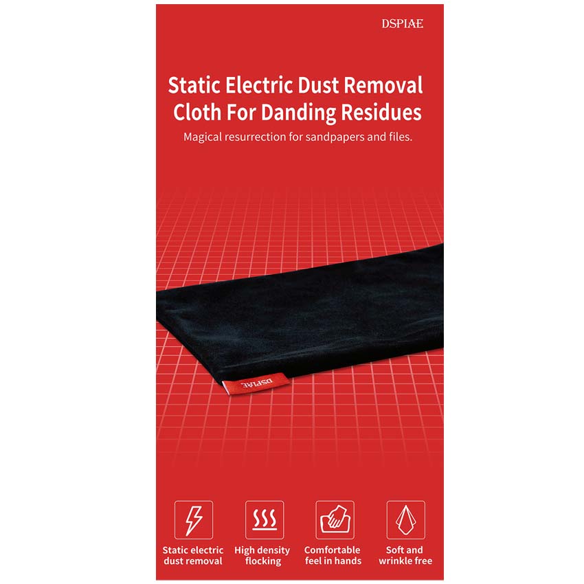 DSPIAE Anti-Static Electric Dust Removal Cloth for Camera Lens, Electronics & Computer Screens - Static-Free Cleaning for Sensitive Devices