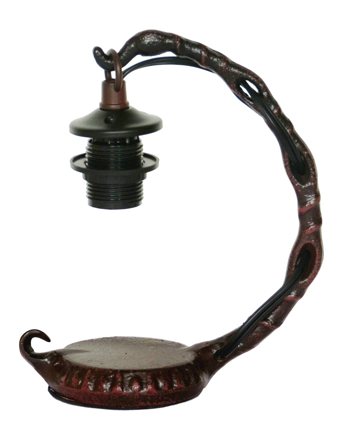 Tiffany Style Small Night Light - Bell Shaped Table Lamp with Green Grape Stained Glass Shade & Iron Base - Perfect for Living Room, Bedroom, Bedside & Nightstand - Romantic Ambiance Lighting for Home Decor