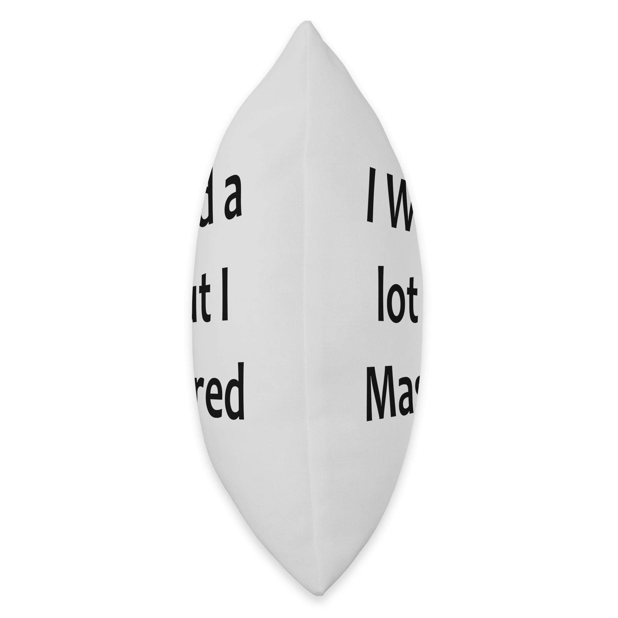 Funny College Graduation Gifts Throw Pillow - 'I Wined A Lot But Mastered It' Humorous Decor for Dorm, Office & Home - Perfect Graduation Party Decorations & Gift for Grad Students