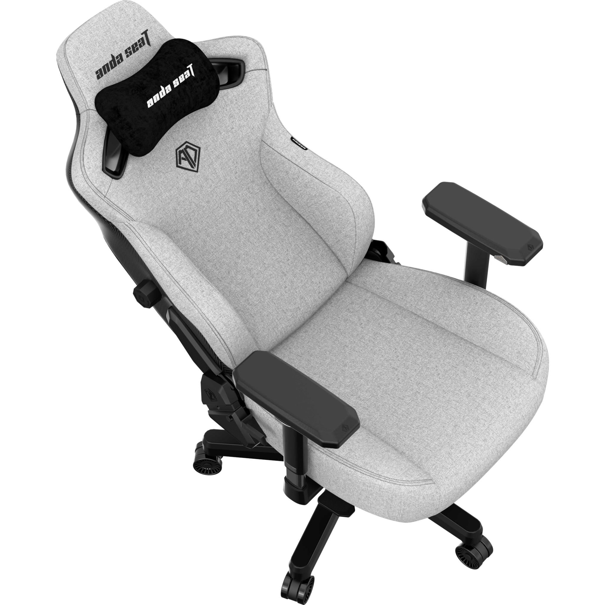 Anda Seat Kaiser 3 Series XL Premium Ergonomic Gaming Chair - Grey Fabric for PC, Console & Office Use - Comfortable Computer Chair for Long Gaming Sessions & Work