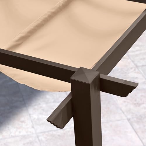 Brown Frame & Beige Canopy