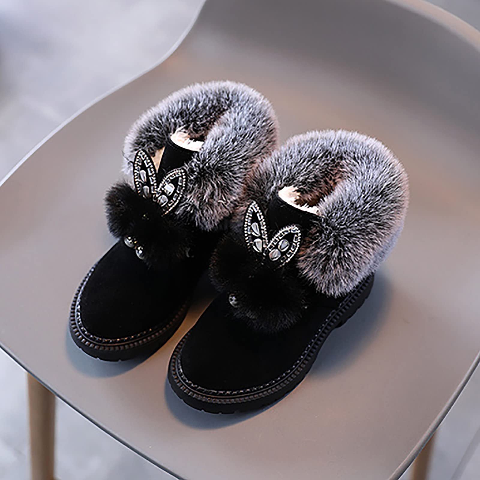 Warm & Soft Baby Boots for Boys & Girls - Cozy Cotton Snow Boots for Kids Size 4 | Winter Outdoor Play, Snow Day Adventures, Cold Weather Footwear