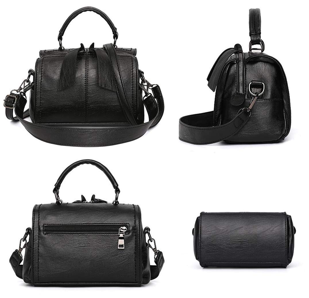 YAQUNICER Women's PU Leather Hobo Handbag with Bow Decor - Elegant Crossbody Shoulder Purse for Work, Travel & Everyday Use