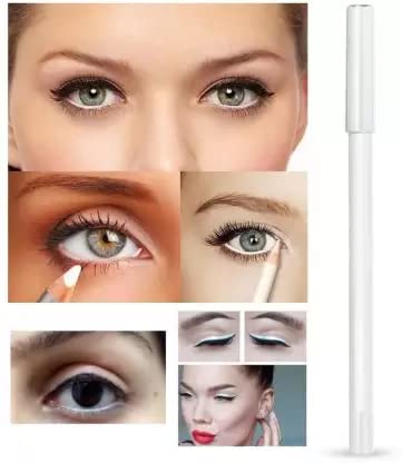 WIFFY Professional White Eyeliner Pencil - Long Lasting Waterproof Milk White Eye Liner for Dramatic Makeup Looks, Halloween Costumes & Cosplay (1 Count)
