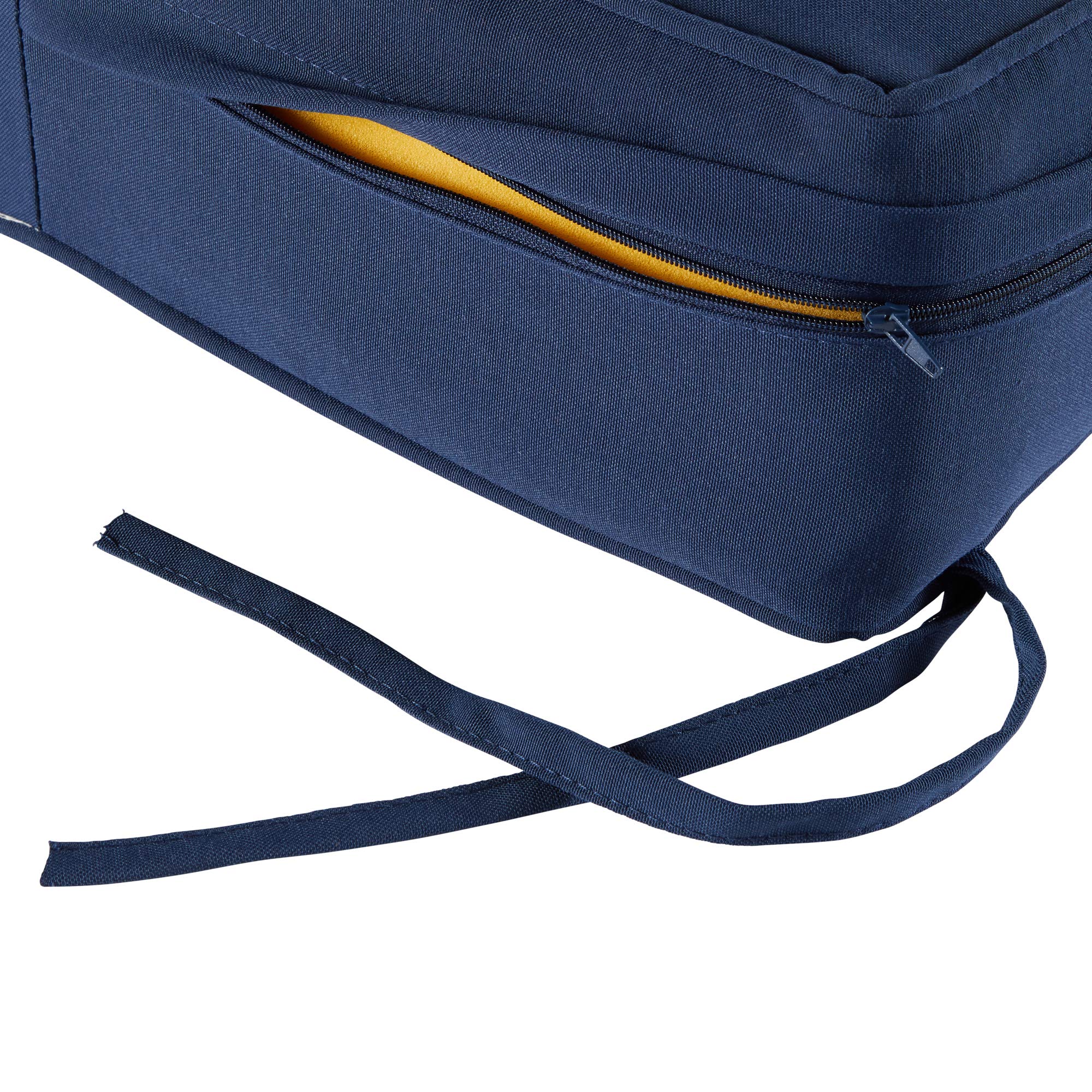South Pine Porch Outdoor Deep Seat Cushion Set - 2 Piece Navy Blue Waterproof Patio Furniture Cushions for Deck, Garden & Poolside Relaxation