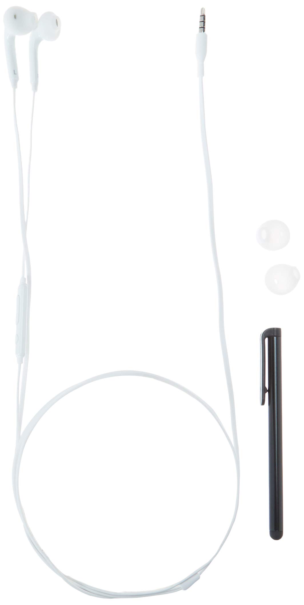 Samsung EO-EG920LW Universal 3.5mm Headset with Extra Ear Gels, Stylus & SIM Ejector Tool - Original Sealed Pack for Galaxy Note 5/Edge/Edge+/S6 - Perfect for Workouts, Commuting & Hands-Free Calls
