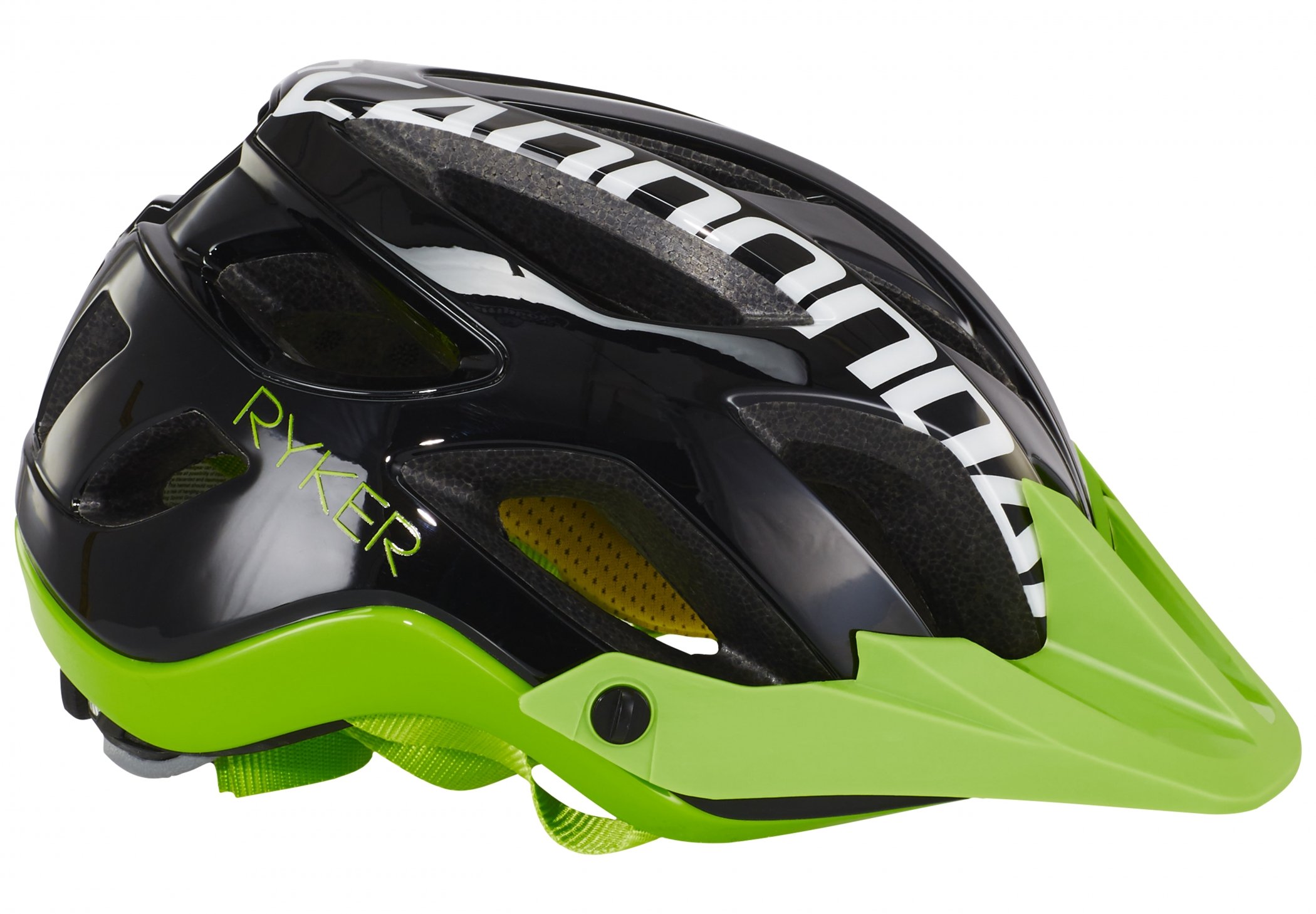 Cannondale Ryker AM Mountain Bike Helmet for Men & Women - Lightweight, Ventilated, Durable (Black/Green, Size S) - Perfect for Trail Riding, Cycling & Outdoor Adventures