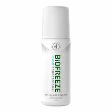 BIOFREEZE Professional Pain Relief Roll-On 3oz – Fast-Acting Cooling Gel for Muscle & Joint Pain – Perfect for Athletes, Gym & Post-Workout Recovery