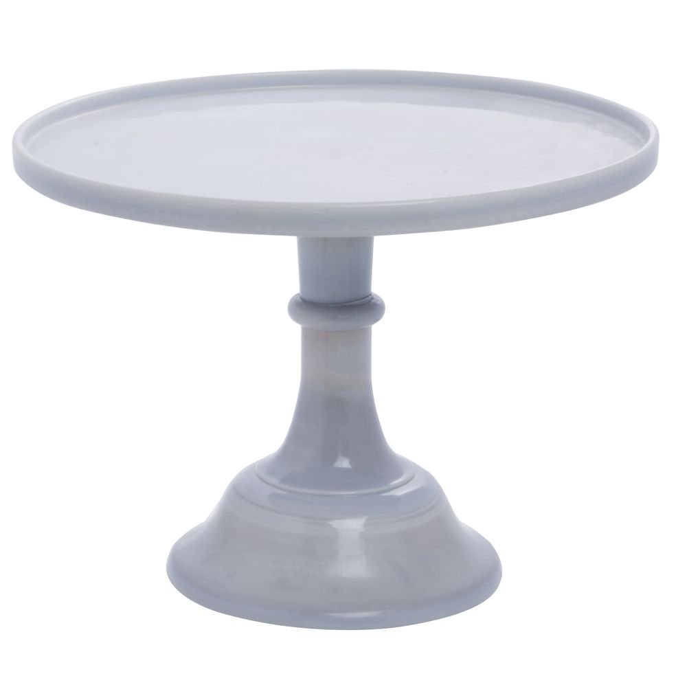 12 Inch Mosser Glass Marble Cake Plate - Elegant Serving Dish for Desserts, Wedding Cakes & Party Display