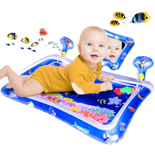 Inflatable Baby Water Play Mat for Sensory Development - Fun Activity Center for Newborns & Toddlers 3-12 Months | Perfect for Tummy Time, Summer Play & Indoor Entertainment