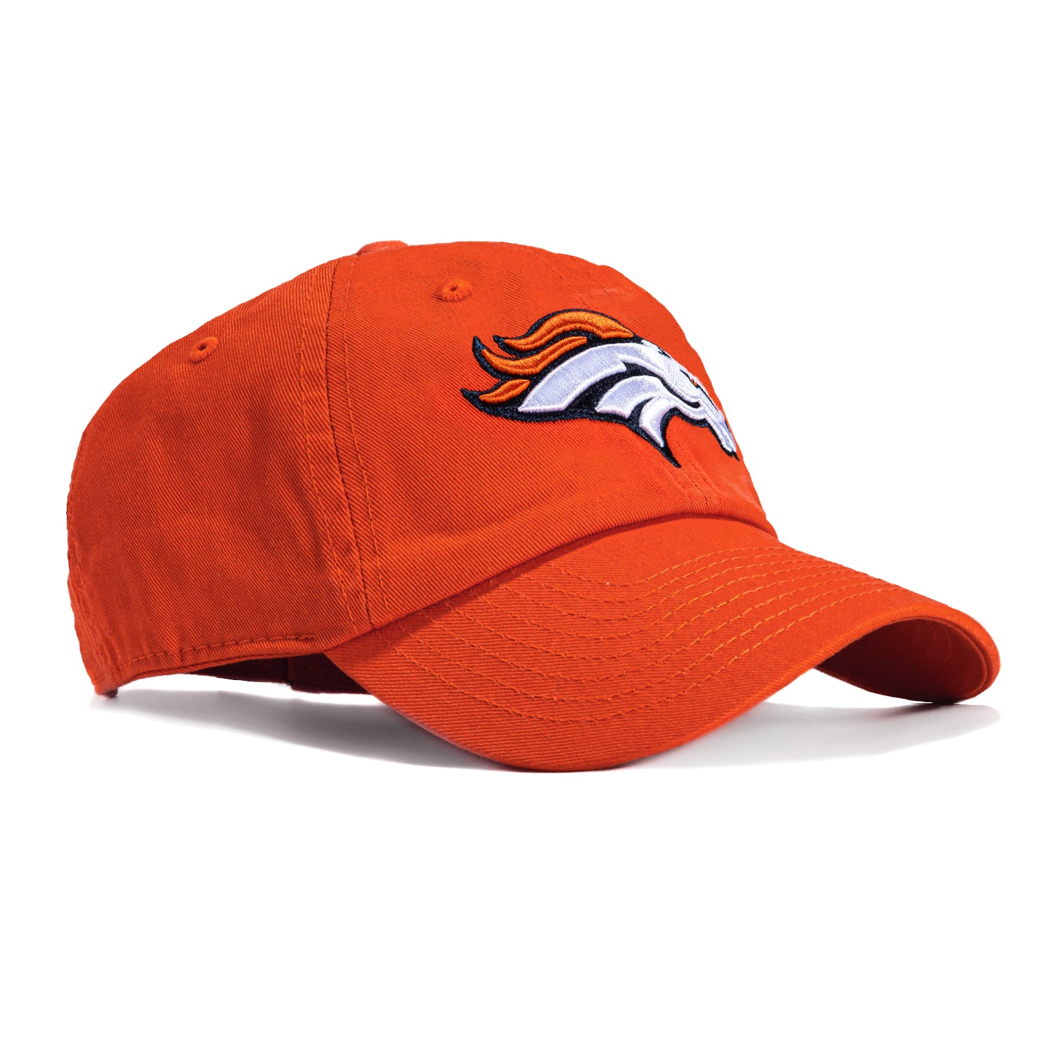 47 Brand Denver Broncos Cleanup Adjustable Hat - Orange | NFL Team Logo Baseball Cap for Men & Women | Perfect for Game Day, Outdoor Sports & Casual Wear