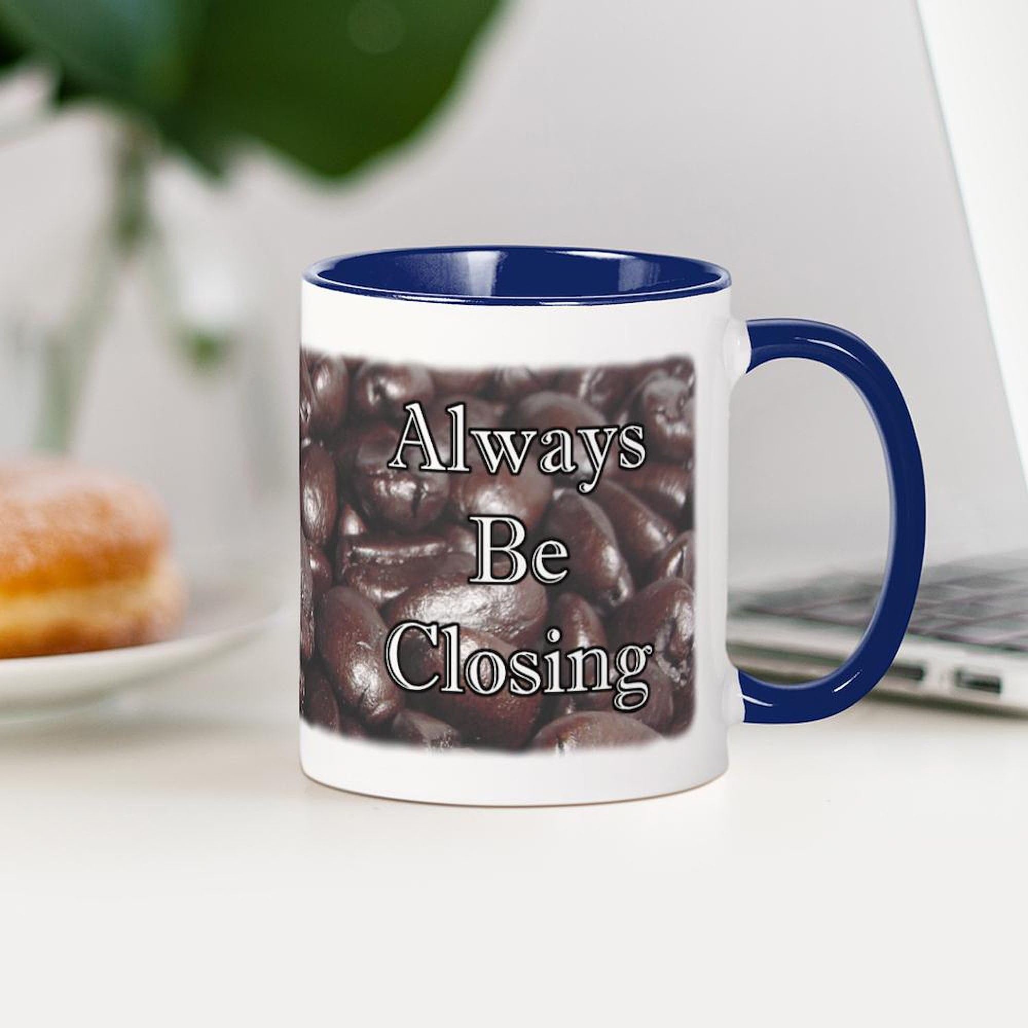 CafePress 'Coffee Is For Closers' 11 oz (325 ml) Ceramic Coffee Mug - Perfect for Office, Sales Meetings & Motivational Gifts