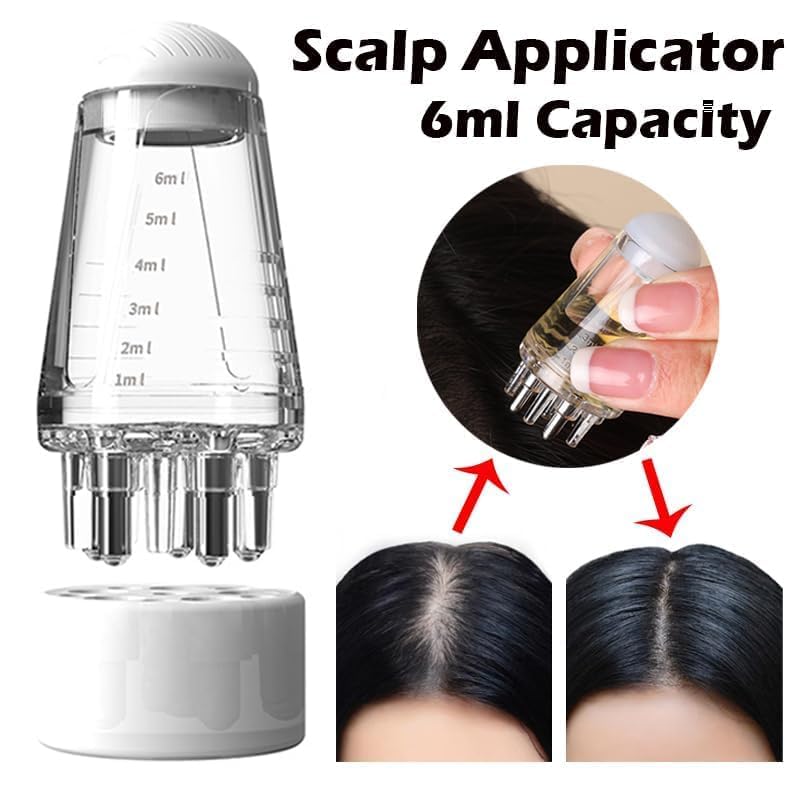 OLAFUR Scalp Applicator Comb – Hair Oil & Essential Oil Applicator for Scalp Treatment, Hair Growth & Hair Loss Prevention for Men & Women | Perfect for At-Home Hair Care, Scalp Massage & DIY Hair Treatments – Great for Dry Scalp, Dandruff & Healthy Hair Maintenance