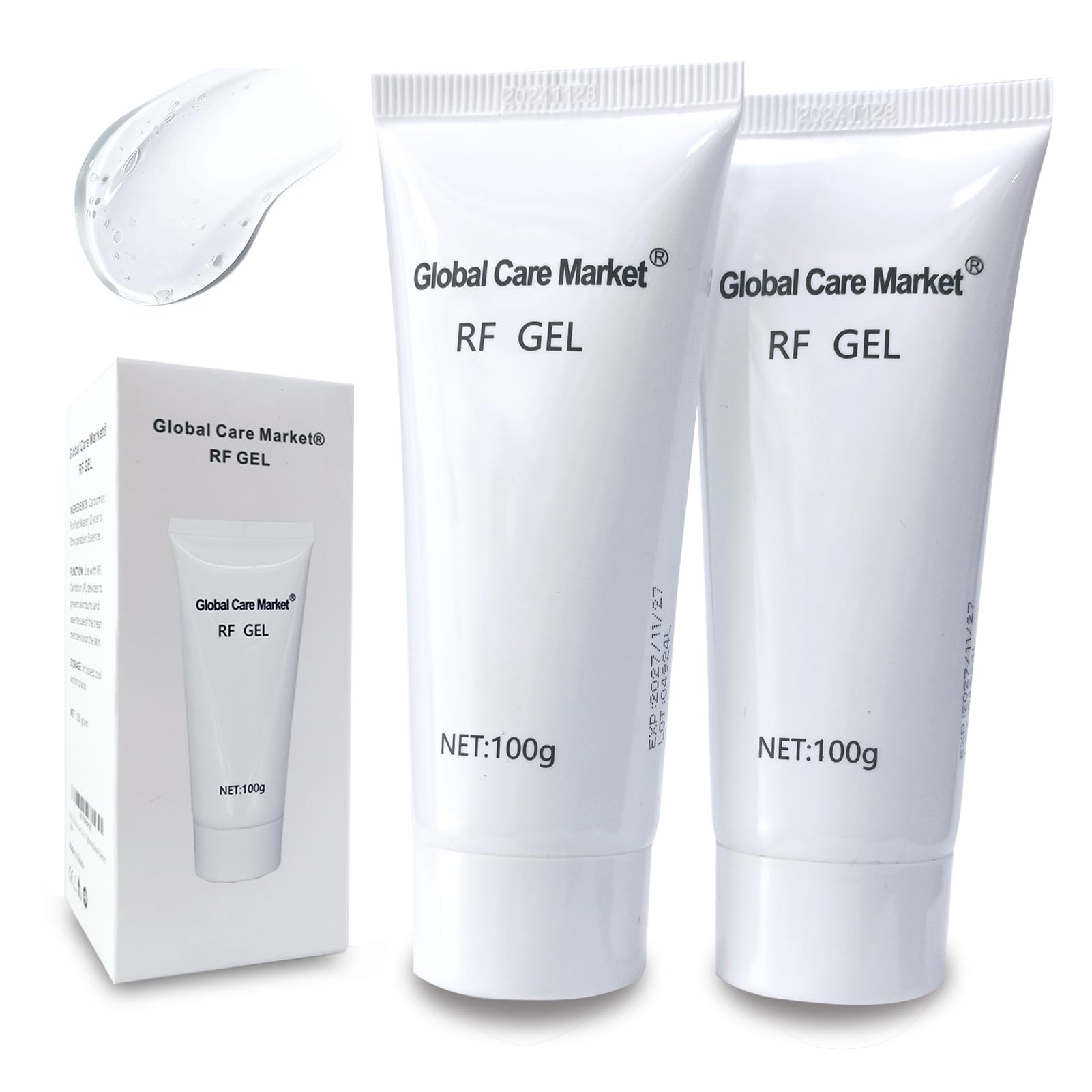RF Gel (2 Pack) – Skin Cooling & Conducting Gel for RF Face Lifting, Skin Tightening & Beauty Devices | Perfect for Home Spa & Professional Treatments