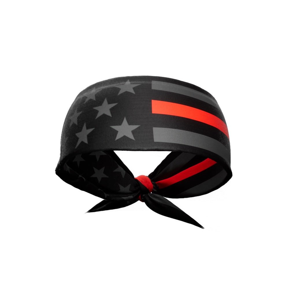 Thin Red Line Tie Headband - Stylish & Comfortable Hair Accessory for Women | Perfect for Workouts, Yoga, Sports & Everyday Wear