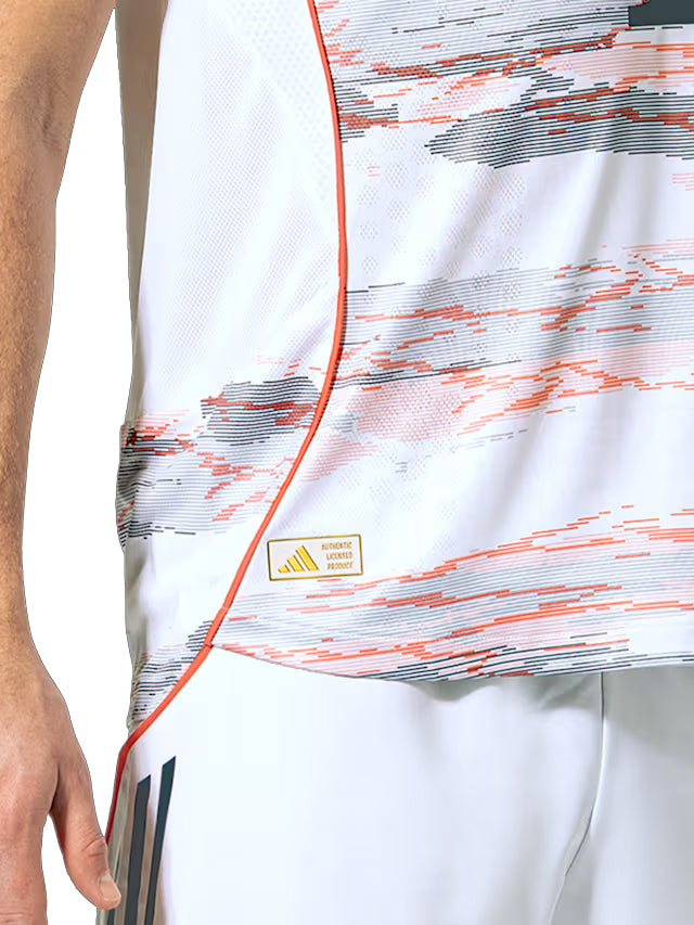 Adidas Kane Authentic Away Jersey 25/26 with Sponsor & Meister Bundesliga Patch - White/Red Soccer Shirt for Fans & Players - Perfect for Matchdays, Training & Football Enthusiasts