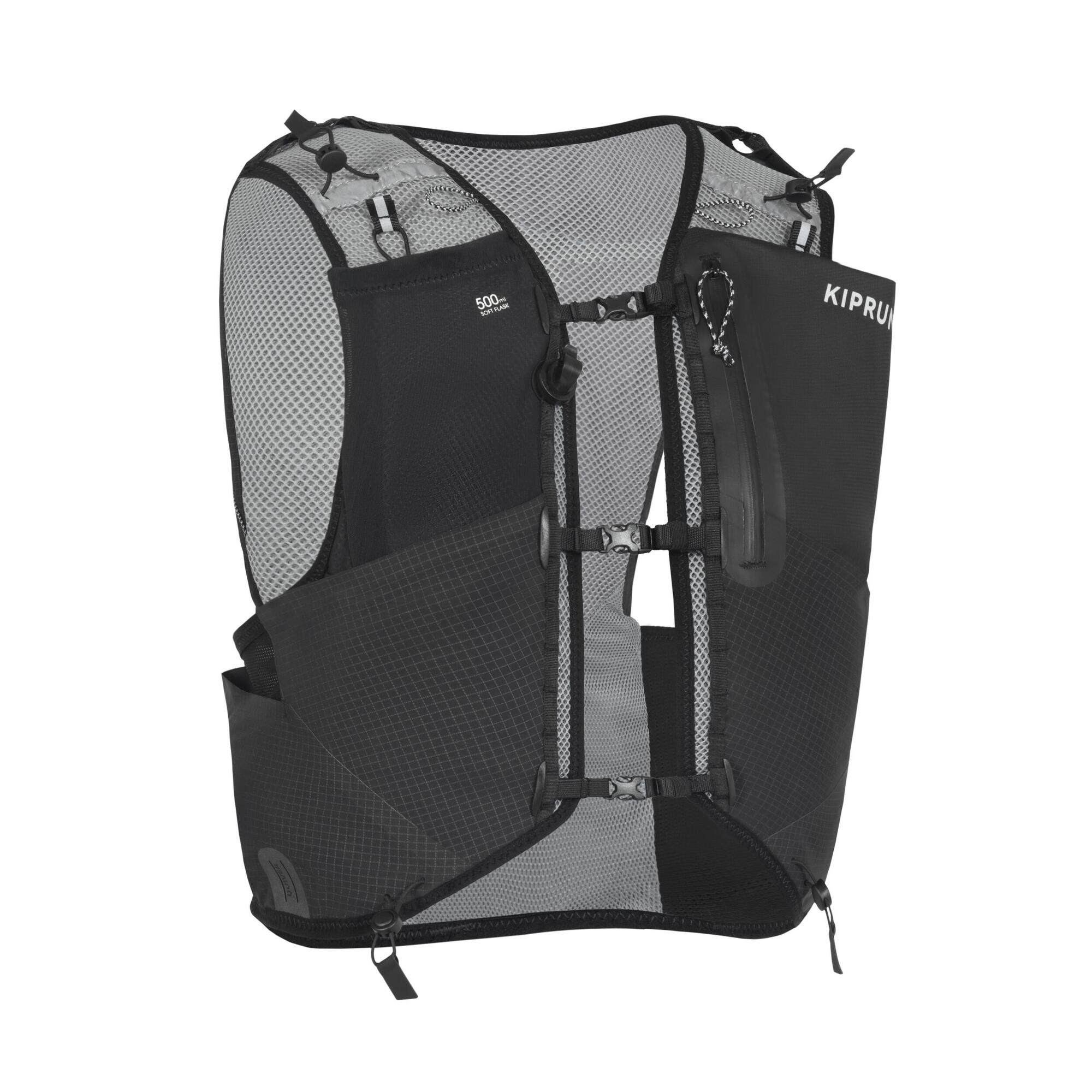 Kiprun 10L Running Hydration Vest with 1L Water Bladder - Lightweight Hydration Pack for Trail Running, Hiking & Outdoor Adventures