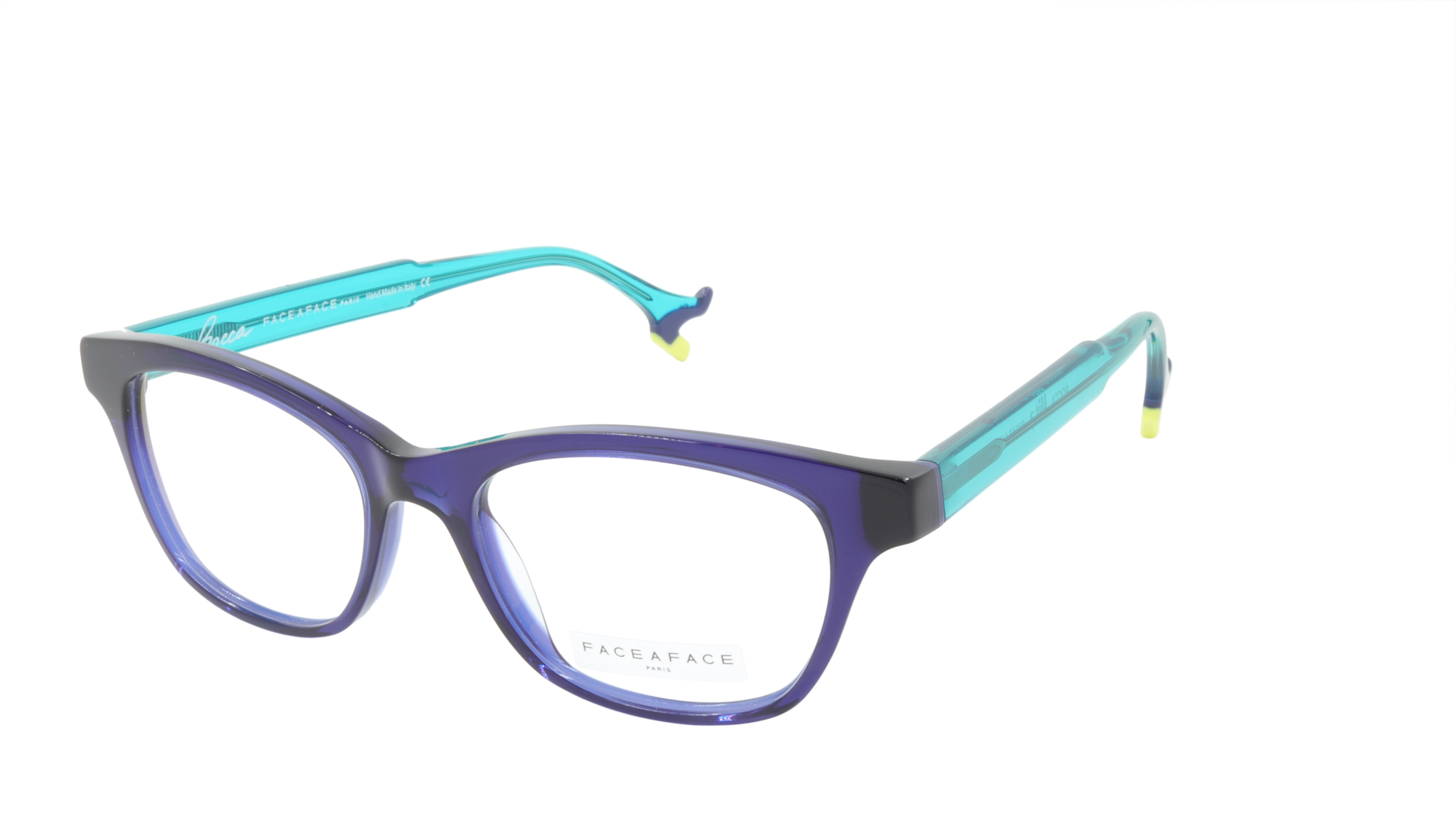 Face A Face BOCCA HIT 2 Eyeglasses Frame - Acetate Ink Blue (008) | Stylish Unisex Optical Glasses for Work & Everyday Wear