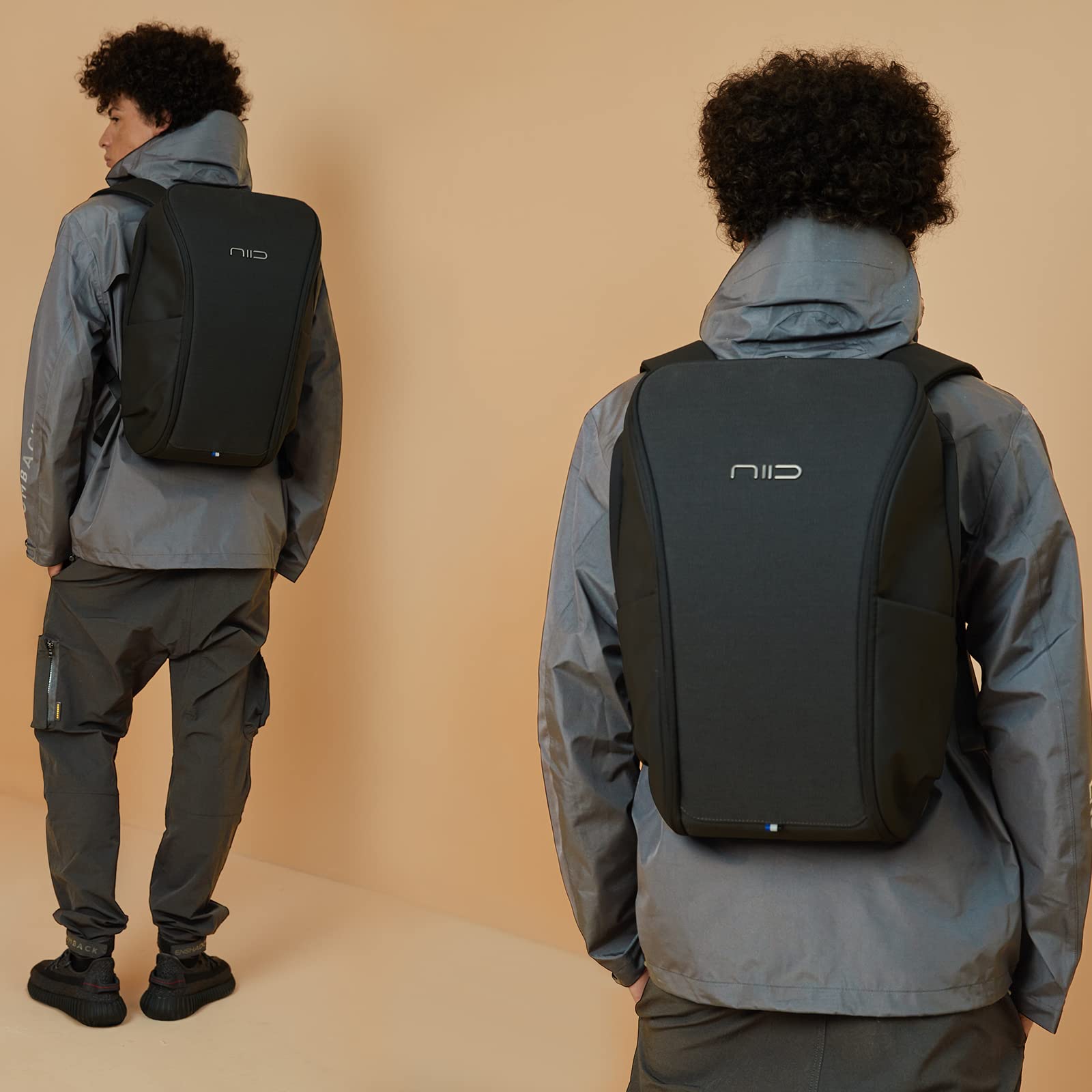 NIID Decode Men's Tech Backpack - Large Capacity Waterproof Laptop Backpack for 15