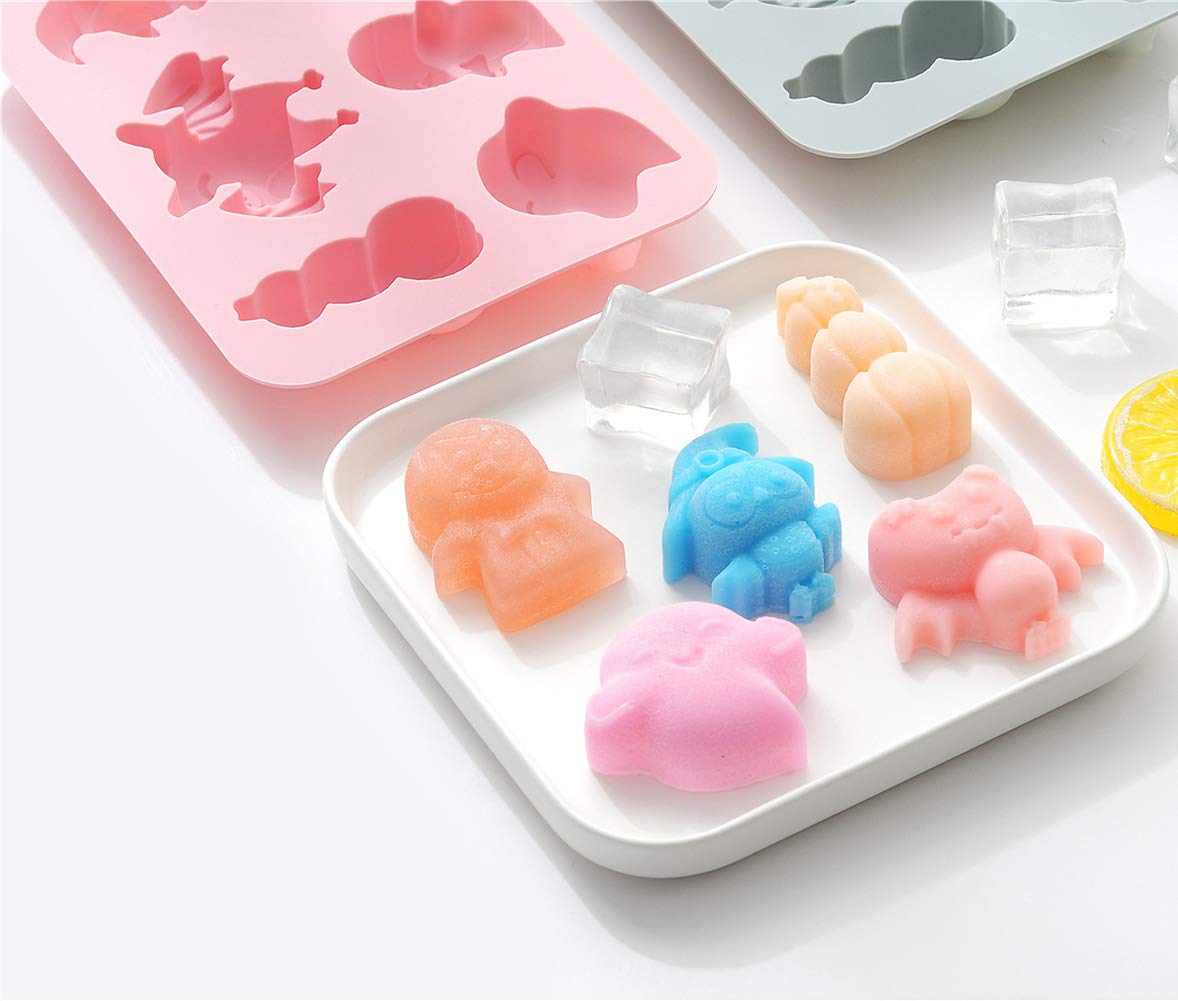 Halloween Baking Molds 4 Pack - Silicone Cookie Molds for Desserts, Soap Making & Bath Bombs - Perfect for Halloween Party Treats, DIY Crafts & Holiday Baking