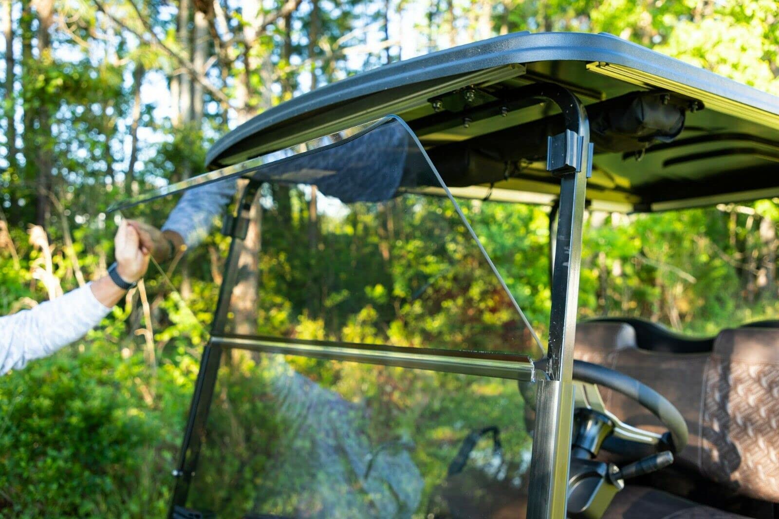 RED DOT Storm Body Folding Windshield for EZGO TXT (1994 & Up) Golf Carts - Compatible with Storm Body Kit & 1