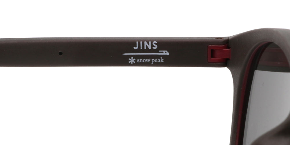 JINS x Snow Peak Rubber Sunglasses 018 85 - Lightweight Polarized Outdoor Sunglasses for Hiking, Fishing & Beach Activities