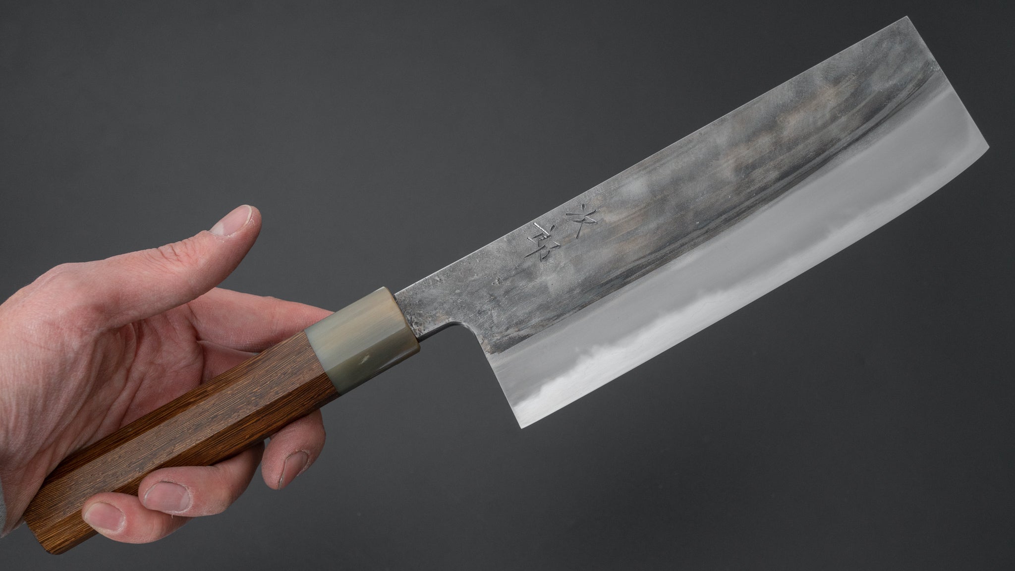 Premium Jiro Tsuchime Wa Nakiri Japanese Chef Knife 180mm - Taihei Tagayasan Handle (#428) - Perfect for Sushi, Vegetables & Precision Cutting