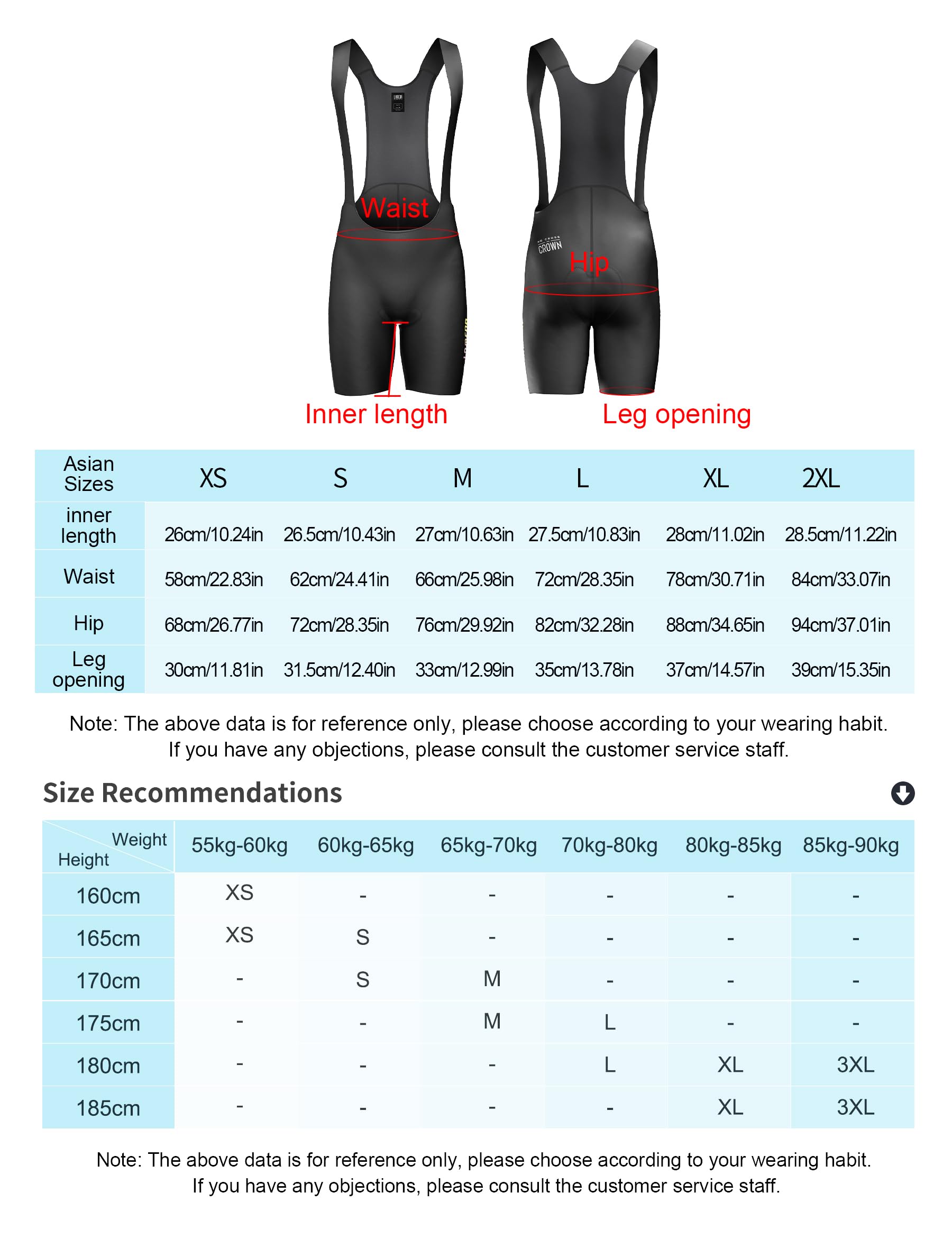 Men's Cycling Bib Shorts - Padded, Breathable & Lightweight Road Bike Shorts for Comfortable Riding | Perfect for Long-Distance Cycling & Professional Training