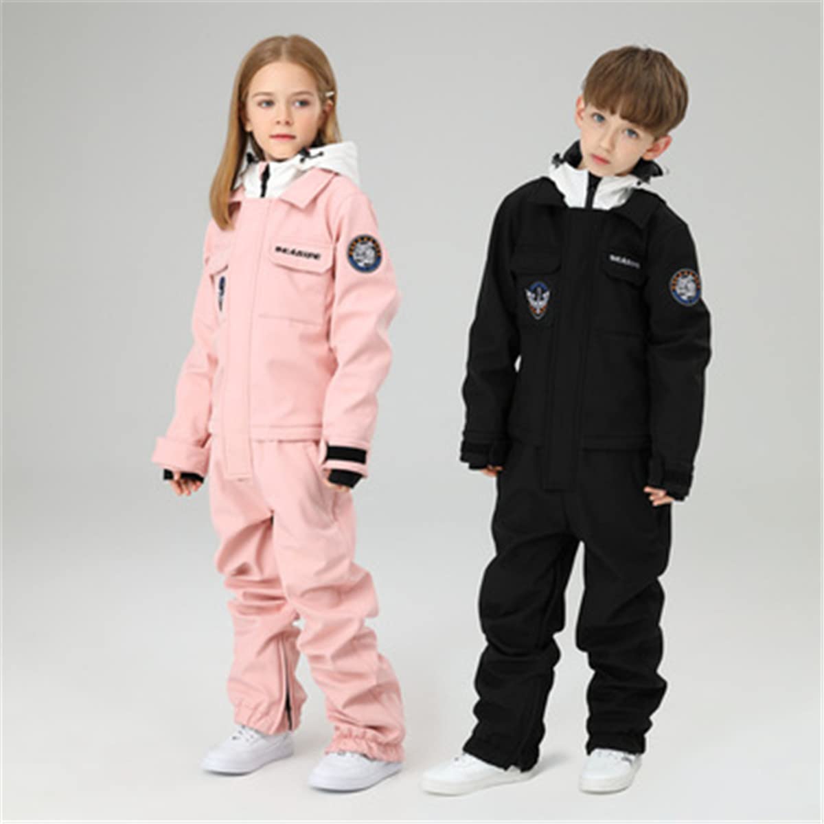 Kids Winter Snowsuits for Boys & Girls - Waterproof One-Piece Ski Suits, Warm Snowboarding Jumpsuits for Outdoor Snow Sports | Perfect for Skiing, Sledding & Winter Play