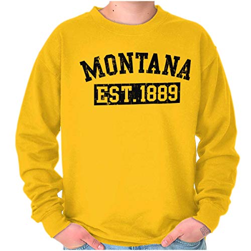 Vintage Montana Distressed Athletic Sweatshirt for Men & Women - Comfortable Pullover Hoodie for Casual Wear, Gym & Outdoor Activities